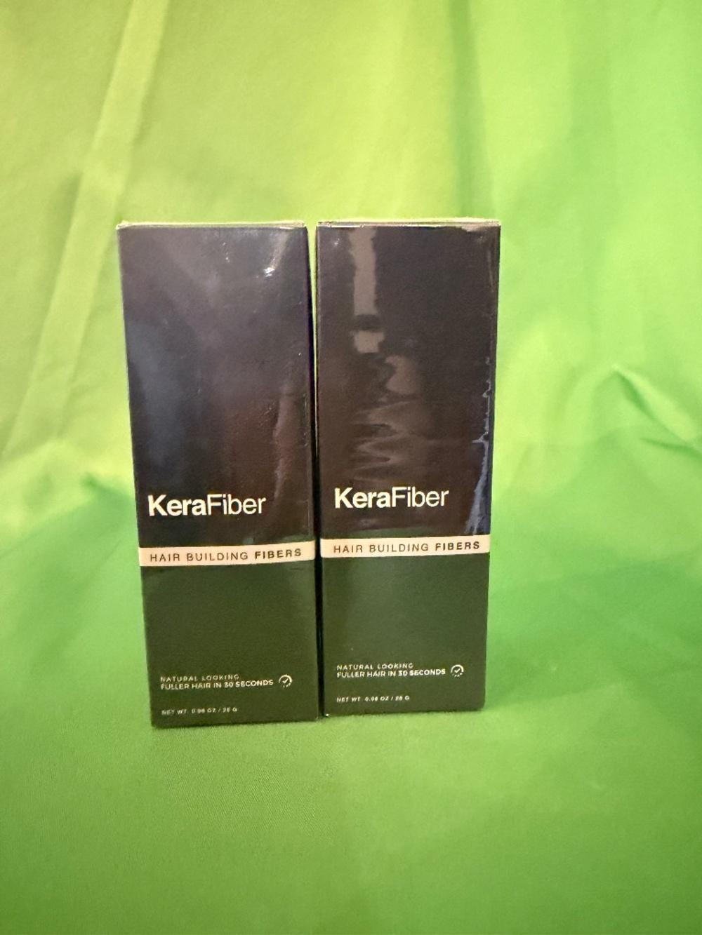 KeraFiber Hair Building Fibers: 1- .98 oz Box COLOR: BLACK